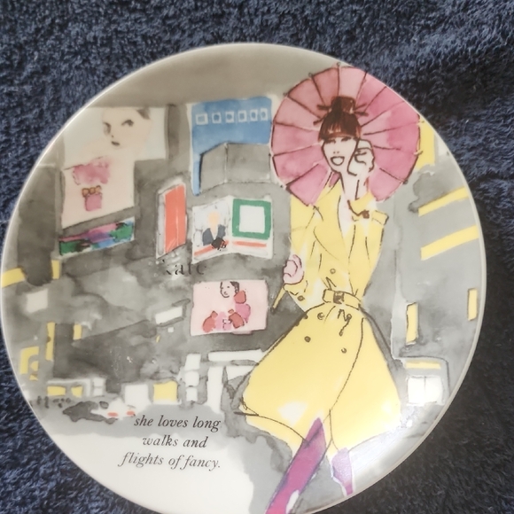 kate spade Other - KATE SPADE white Lenox Grand Tour Decorative Plate